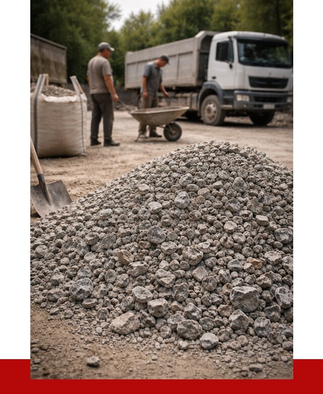 Гранитный щебень фракция 20-40 в Канске от 3497 руб. ПРОНЕРУДКнс