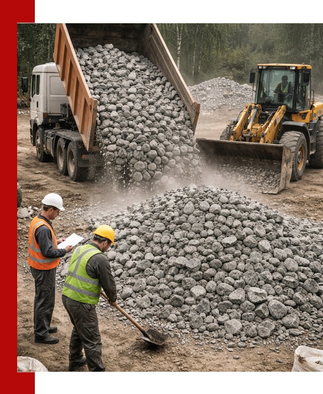 Гранитный щебень фракция 70-150 доставка в Канске