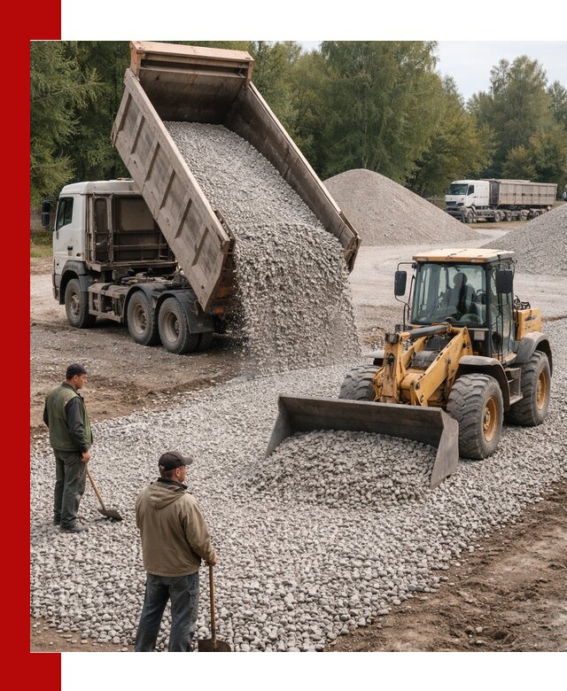 Купить гравийный щебень фракция 20-40 в Канске с доставкой