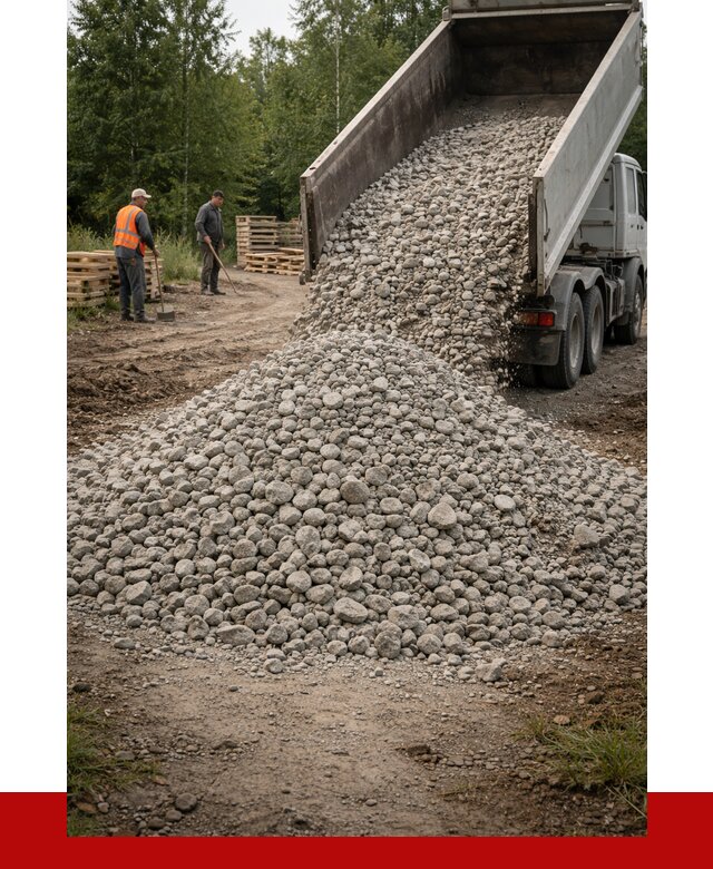 гравийный щебень фракция 70-120 в Канске от 2678 р. ПРОНЕРУДКнс