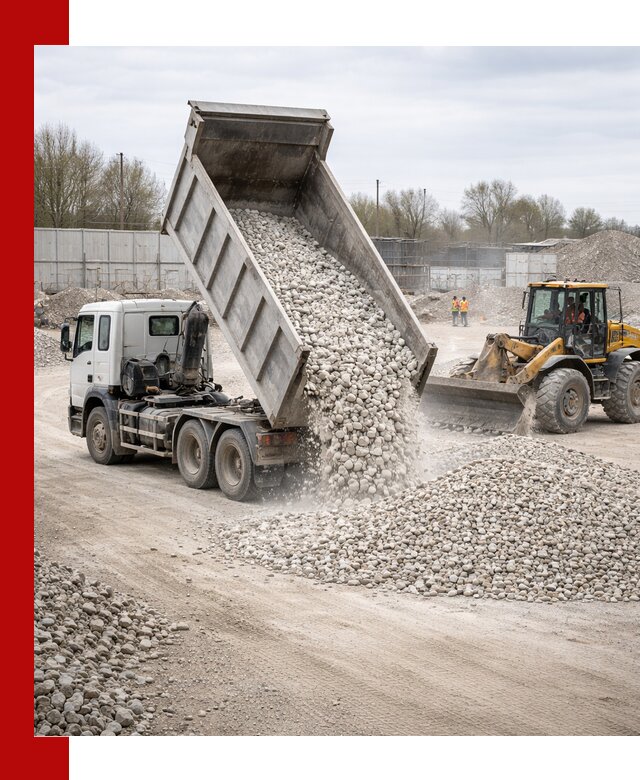 Доставка и продажа известнякового щебня в Канске