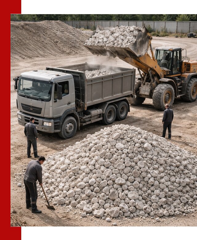 Известняковый щебень фракция 70–150 с доставкой в Канске