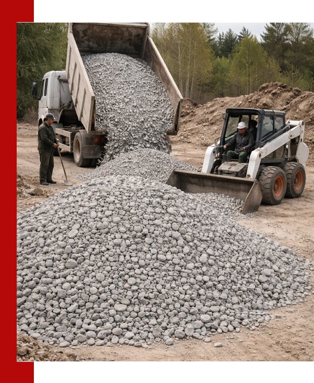 Доставка доломитового щебня в Канске напрямую от карьера