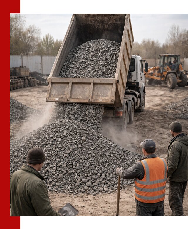 Доставка шлакового щебня в удобные сроки по выгодной цене в Канске