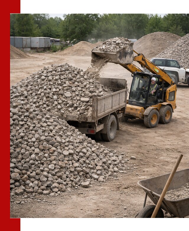 Доставка вторичного щебня в Канске для строительных работ