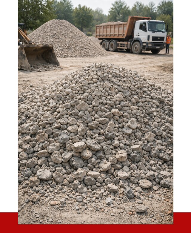 Вторичный щебень фракция 20-40 в Канске от 2404 р ПРОНЕРУДКнс