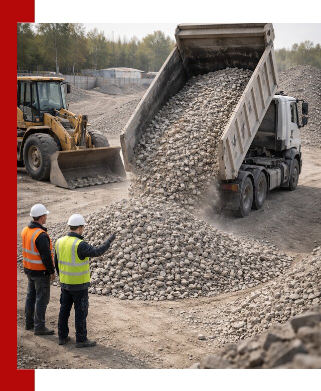 Вторичный щебень фракция 40–70 доставка в Канске