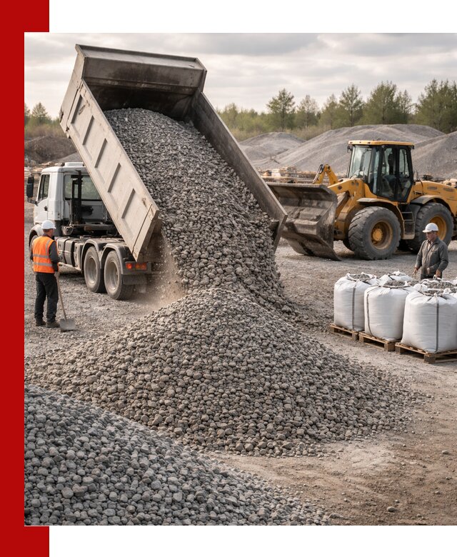 Бетонный щебень фракция 5–20 с доставкой в Канске