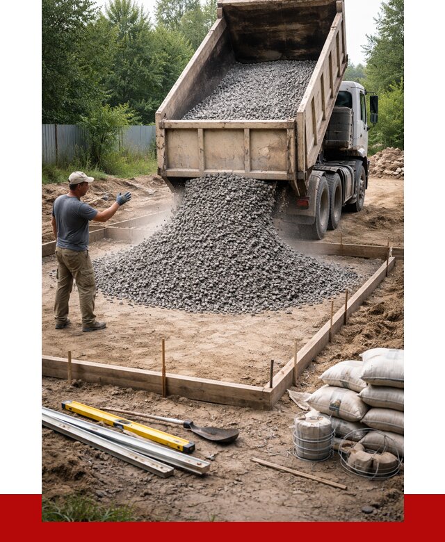 Купить щебень для фундамента в Канске от 4918 р. | ПРОНЕРУДКнс