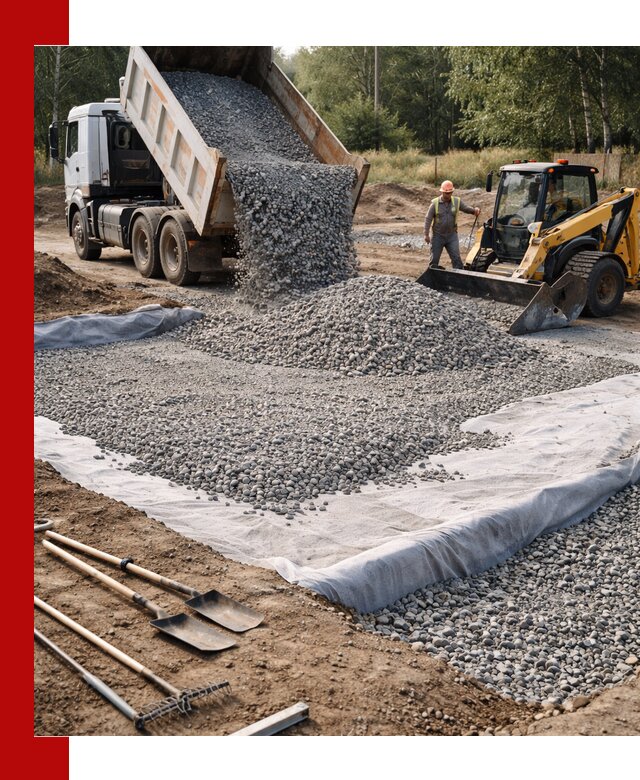 Щебень для фундамента с доставкой в Канске