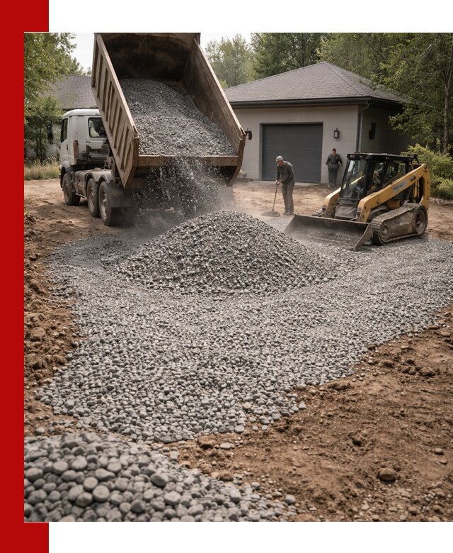 Щебень для парковки в Канске: доставка и укладка качественного материала