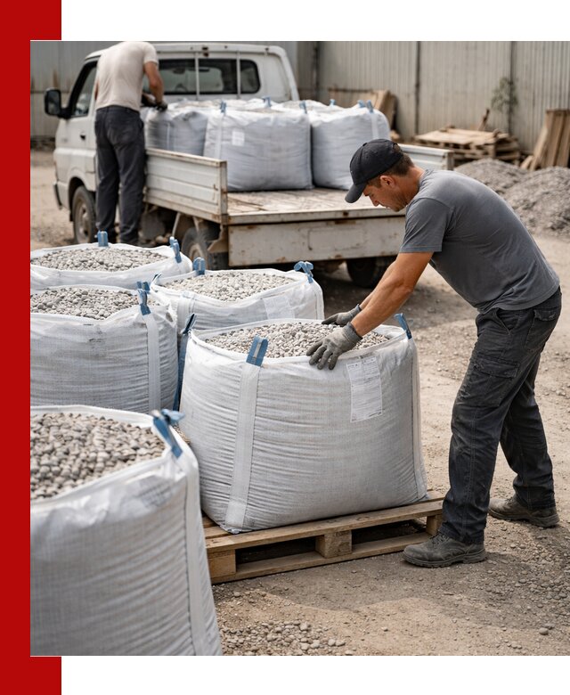 Доставка щебня в мешках по выгодным ценам в Канске