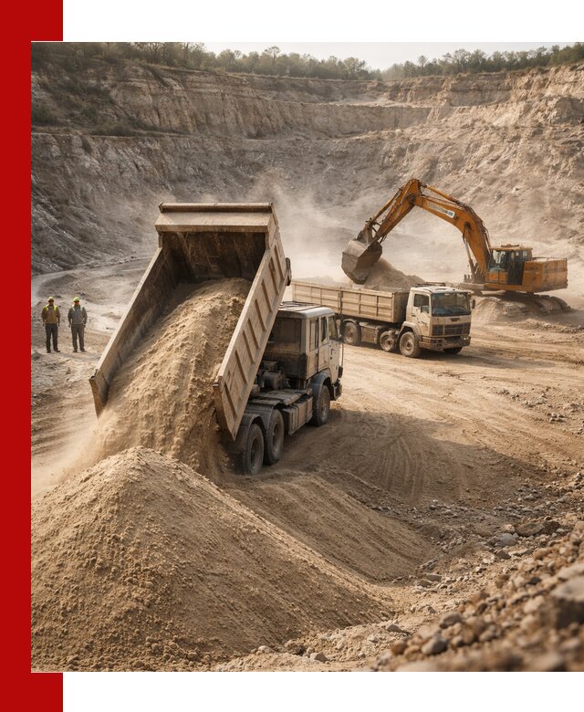 Карьерный песок навалом с доставкой в Канске