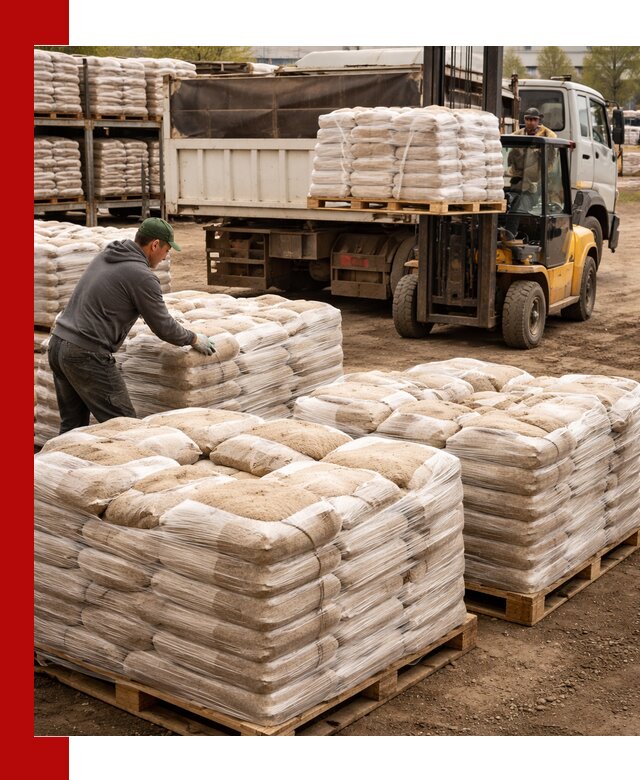 Карьерный песок в мешках с доставкой в Канске