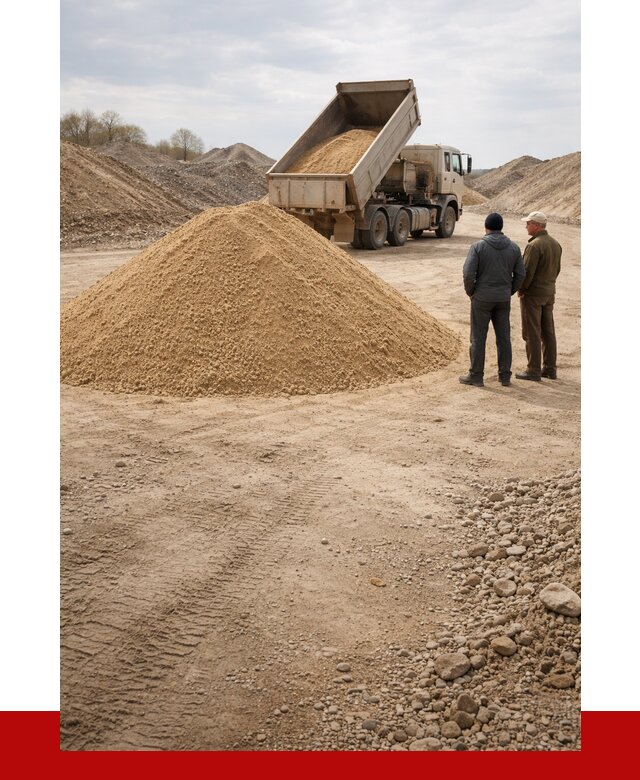 Карьерный песок крупнозернистый в Канске от 9290 р | ПРОНЕРУДКнс