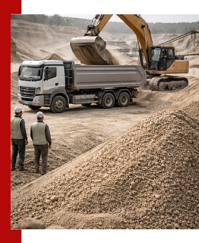 Карьерный крупнозернистый песок с доставкой в Канске