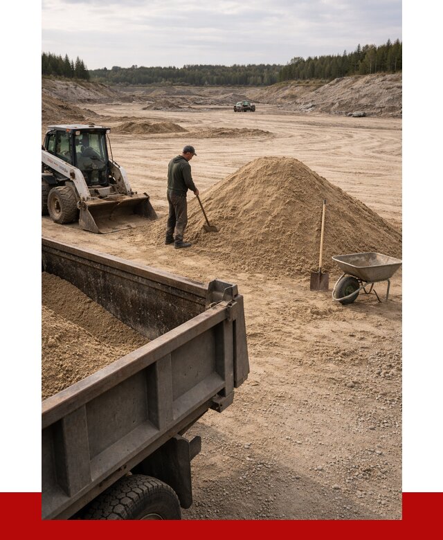 Карьерный песок среднезернистый в Канске, от 2404 р. ПРОНЕРУДКнс