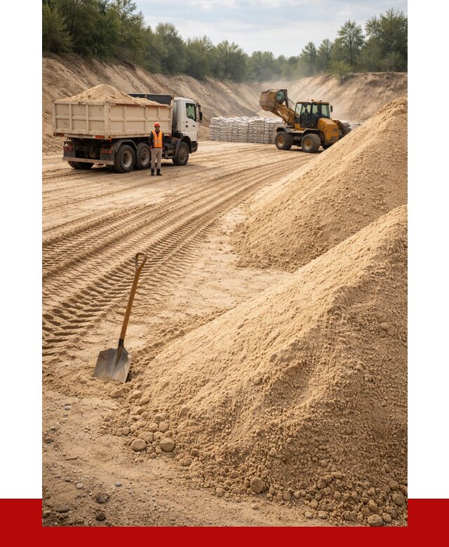 Карьерный песок мелкозернистый в Канске от 9836 р. | ПРОНЕРУДКнс