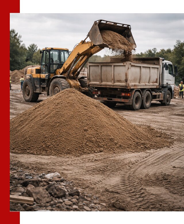 Доставка речного песка навалом в Канске быстро и выгодно