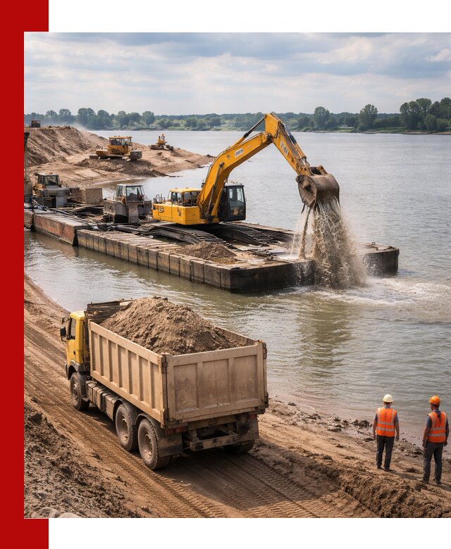 Намывной песок с доставкой в Канске оптом и в розницу