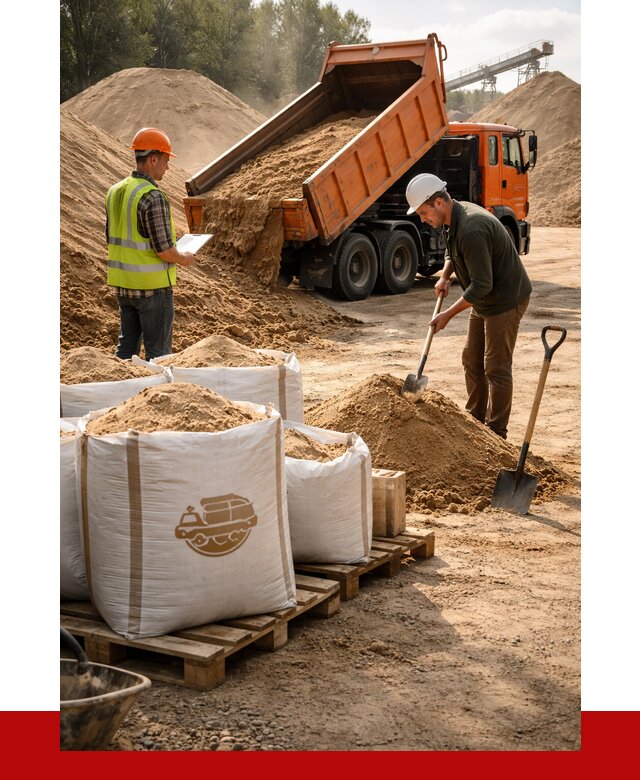 Строительный песок в Канске от 2404 р. с доставкой, ПРОНЕРУДКнс