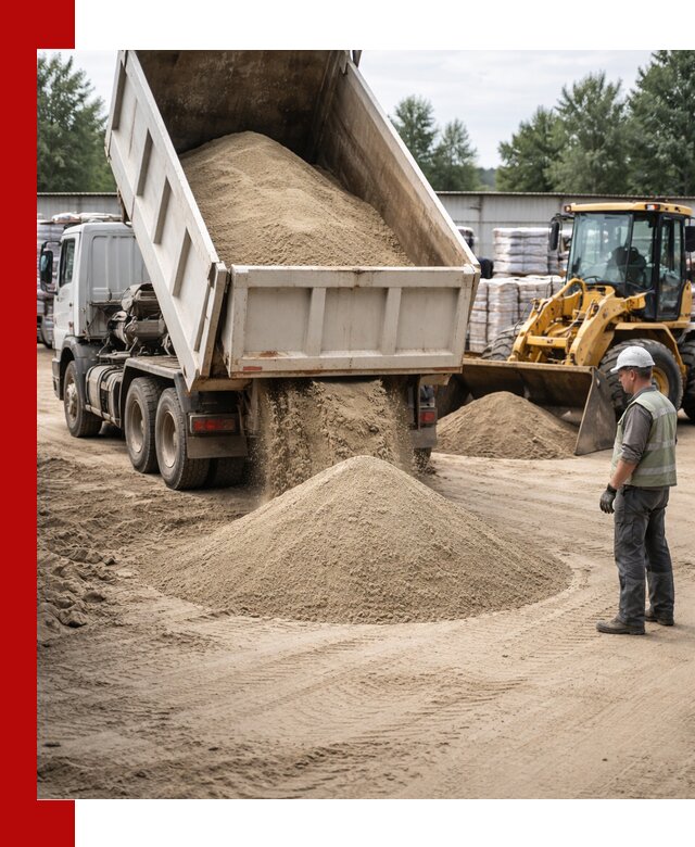 Поставка и доставка песка для бетона в Канске
