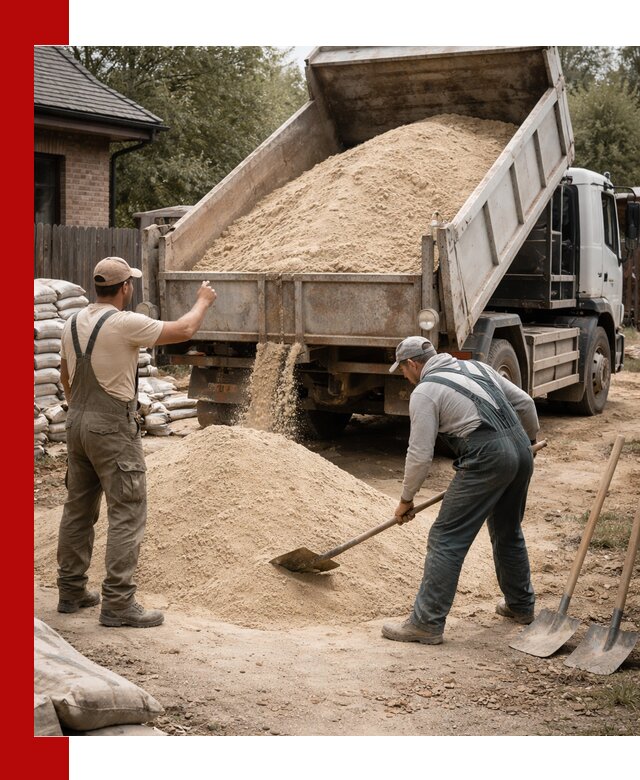 Песок для штукатурки с доставкой в Канске качественный и чистый
