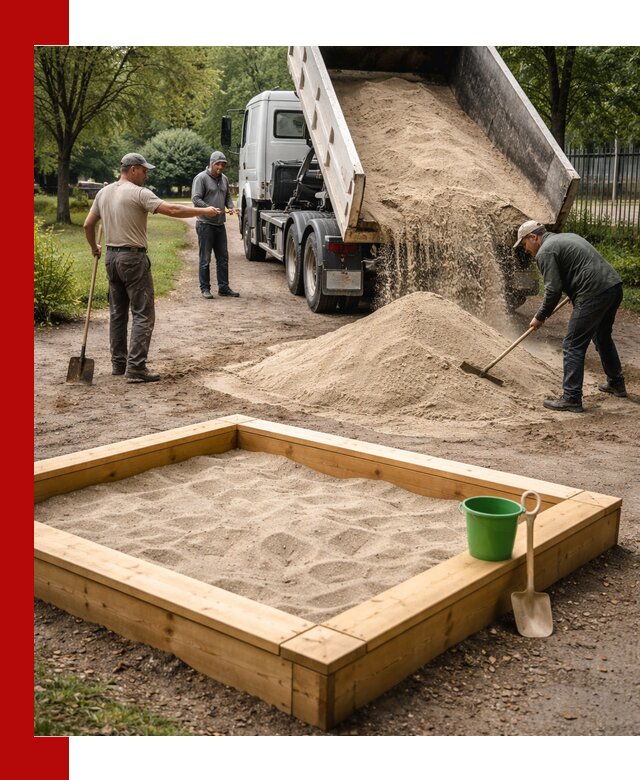 Песок для песочницы с доставкой в Канске недорого и чистый