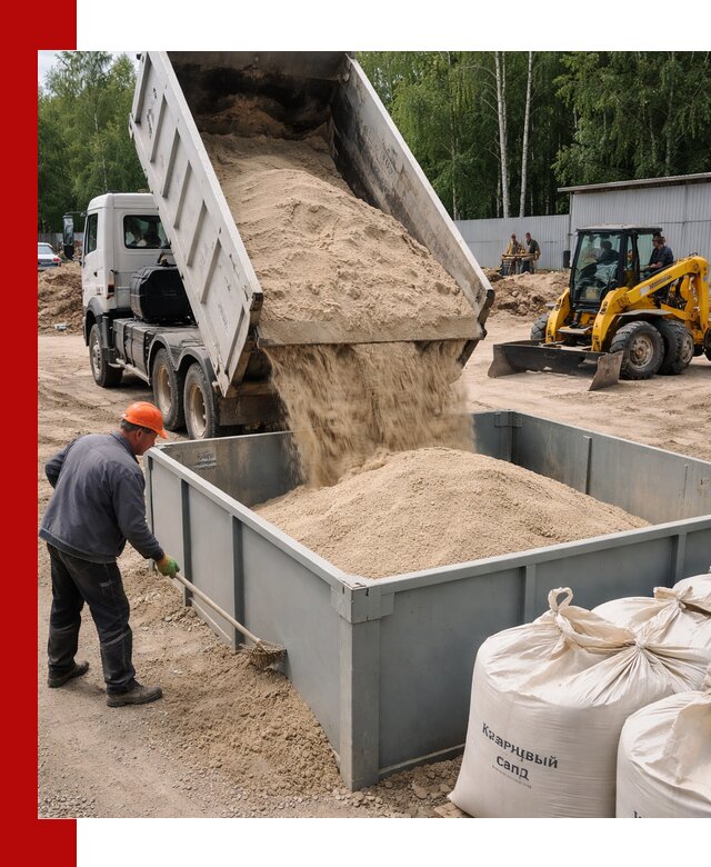 Кварцевый песок для фильтра в Канске — доставка и качество