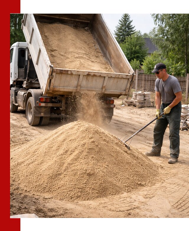 Доставка сухого песка самосвалами в Канске
