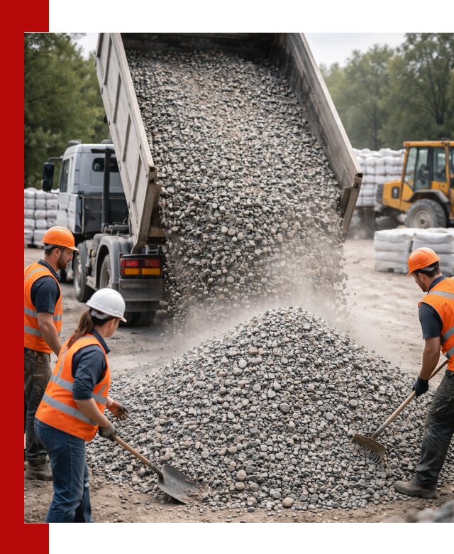 Доставка гравия и камня в Канске оптом и в розницу