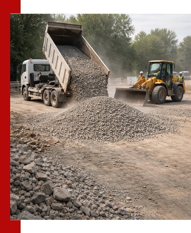 Гравий фракция 5–20 доставка в Канске оптом и в розницу