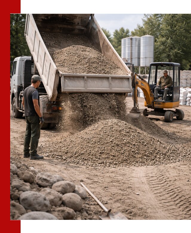 Доставка ПГС С3 в Канске самосвалами и миксерами