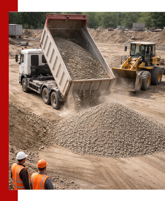 Щебень с песком (ЩГПС С2) с доставкой в Канске