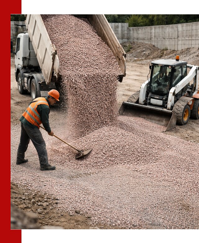 Крошка розовый гранит с доставкой в Канске от производителя