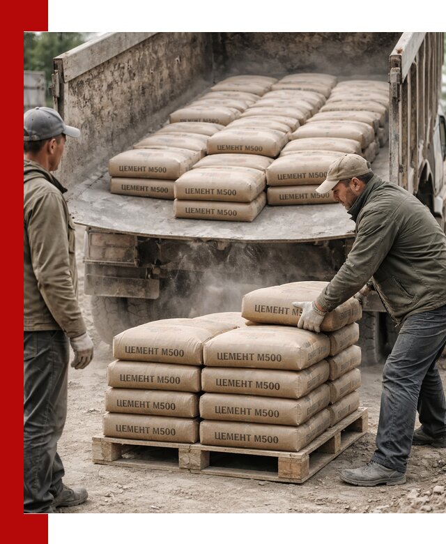 Цемент М500 с доставкой самосвалом в Канске