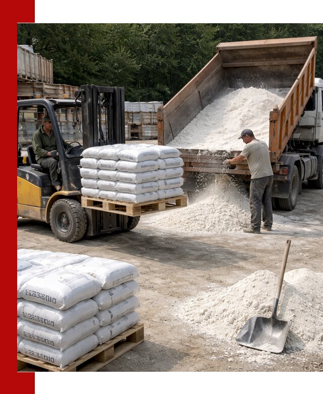 Доставка строительной извести оптом и в розницу в Канске