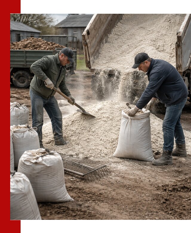 Доставка извести пушонки в Канске оптом и мелким оптом