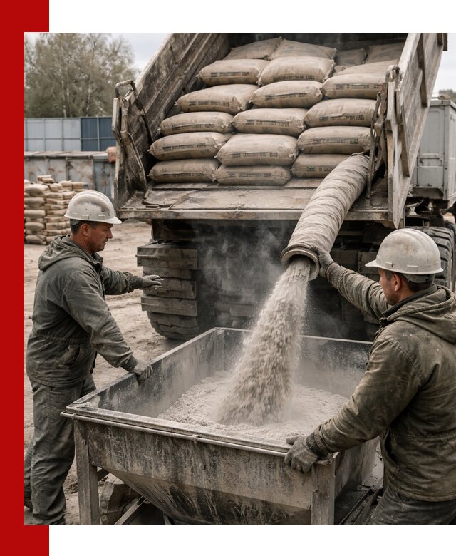 Доставка цемента М400 в Канске оптом и в розницу