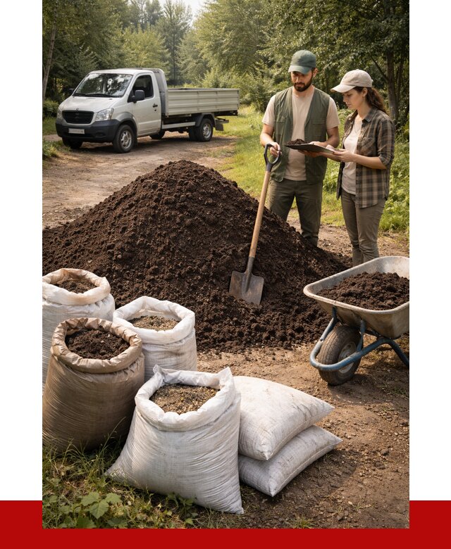 Купить грунт с доставкой в Канске от 4918 р. за м3 | ПРОНЕРУДКнс