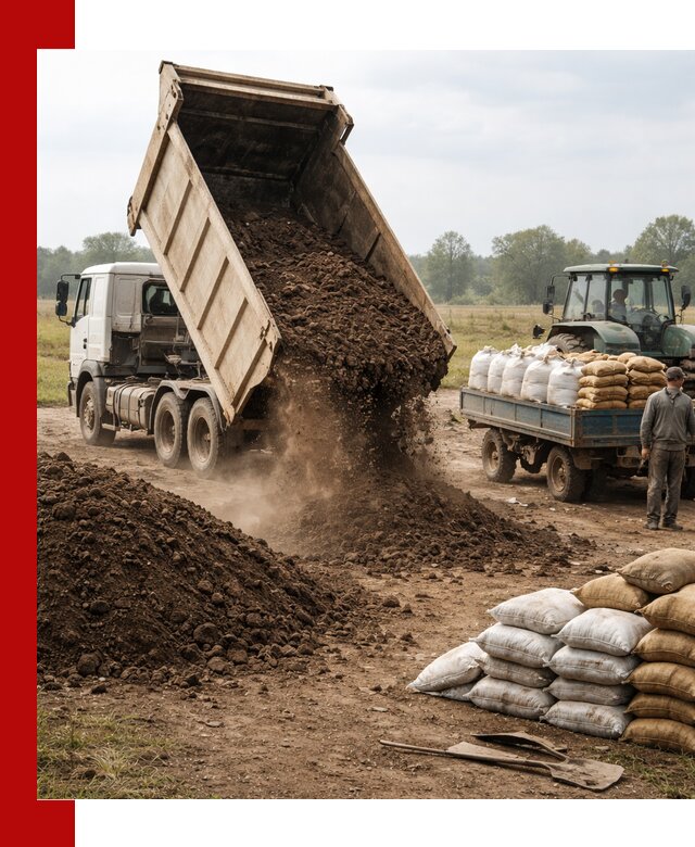 Доставка грунта и удобрений оптом в Канске для сельхоз и строительства