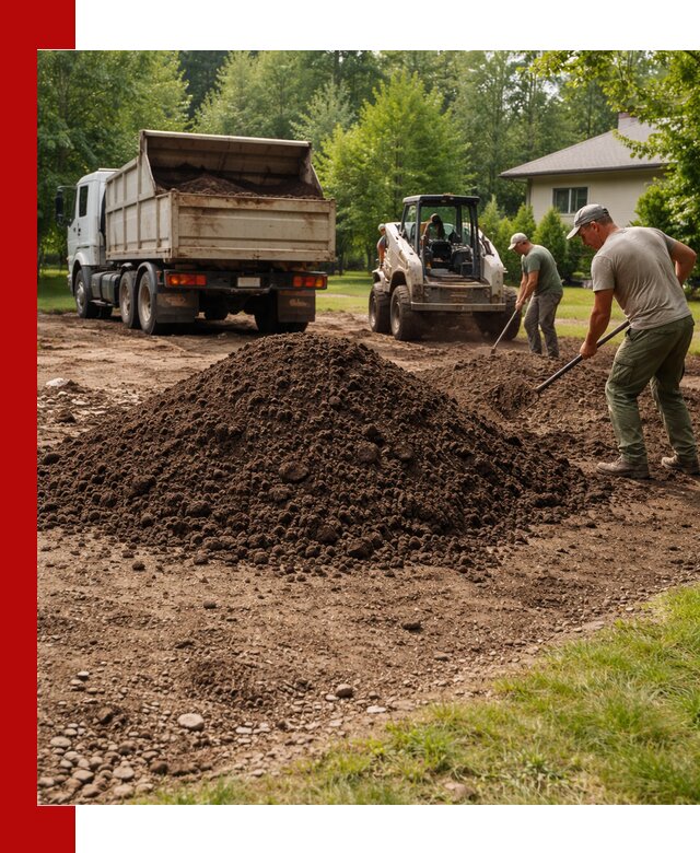 Доставка и укладка грунта для газона в Канске