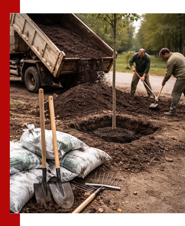 Грунт для посадки деревьев в Канске — доставка и подготовка почвы