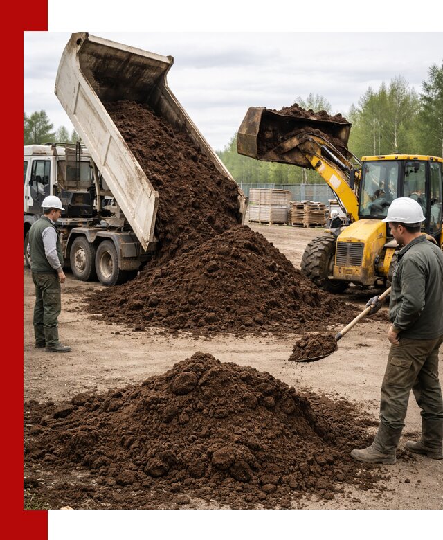 Доставка торфа оптом и в мешках в Канске