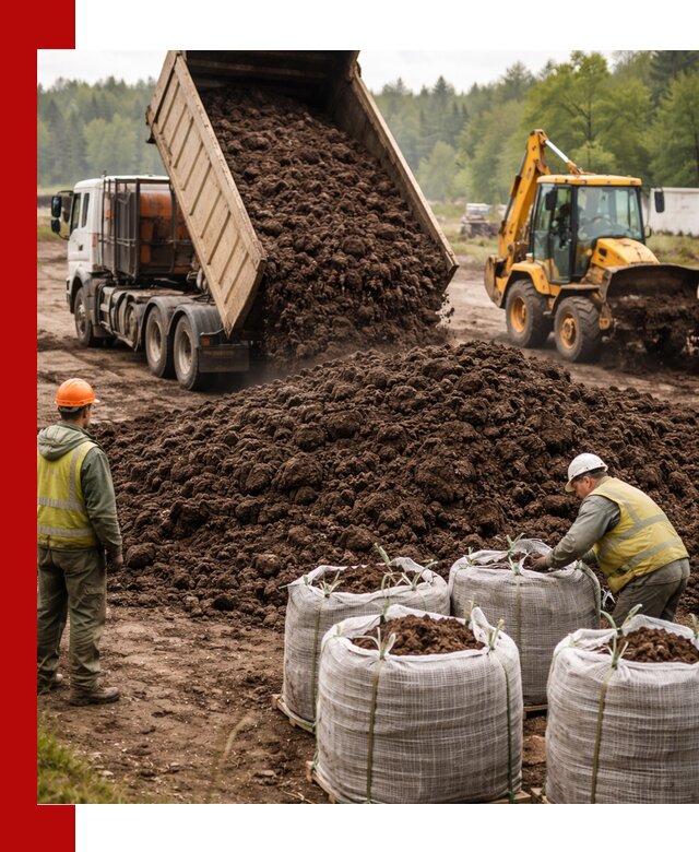 Доставка нейтрального торфа в Канске оптом и в розницу