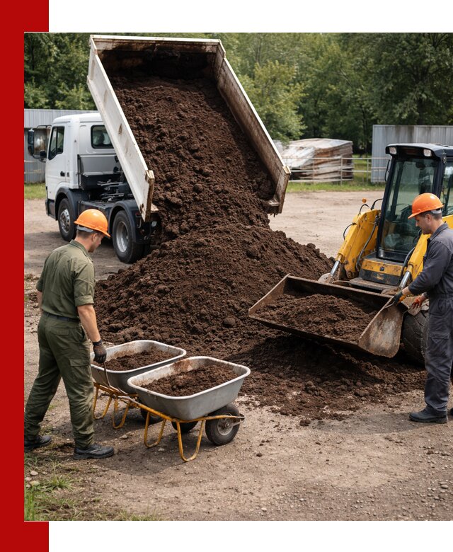 Доставка торфо-земляной смеси в Канске для огорода и ландшафта