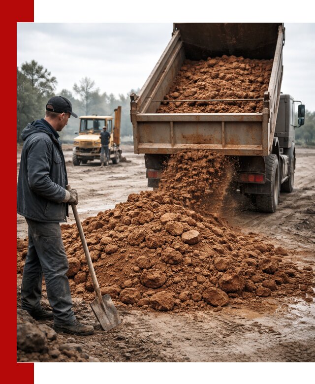 Глина для засыпки в Канске с доставкой самосвалами