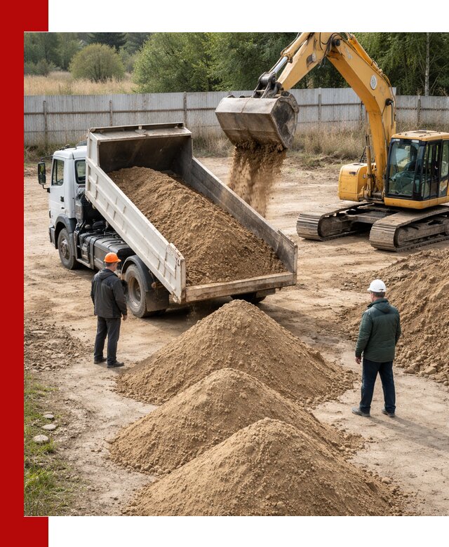 Доставка супеси вагонными и автопартиями в Канске