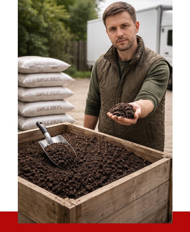 Купить биогумус в Канске с доставкой от 9290 р. за куб | ПРОНЕРУДКнс