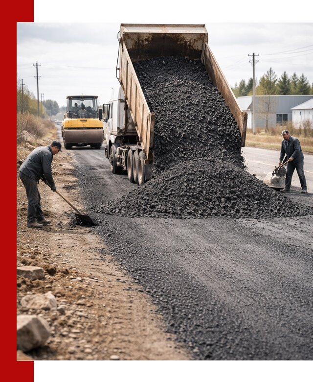 Асфальтовая крошка для дорог в Канске — поставка и доставка